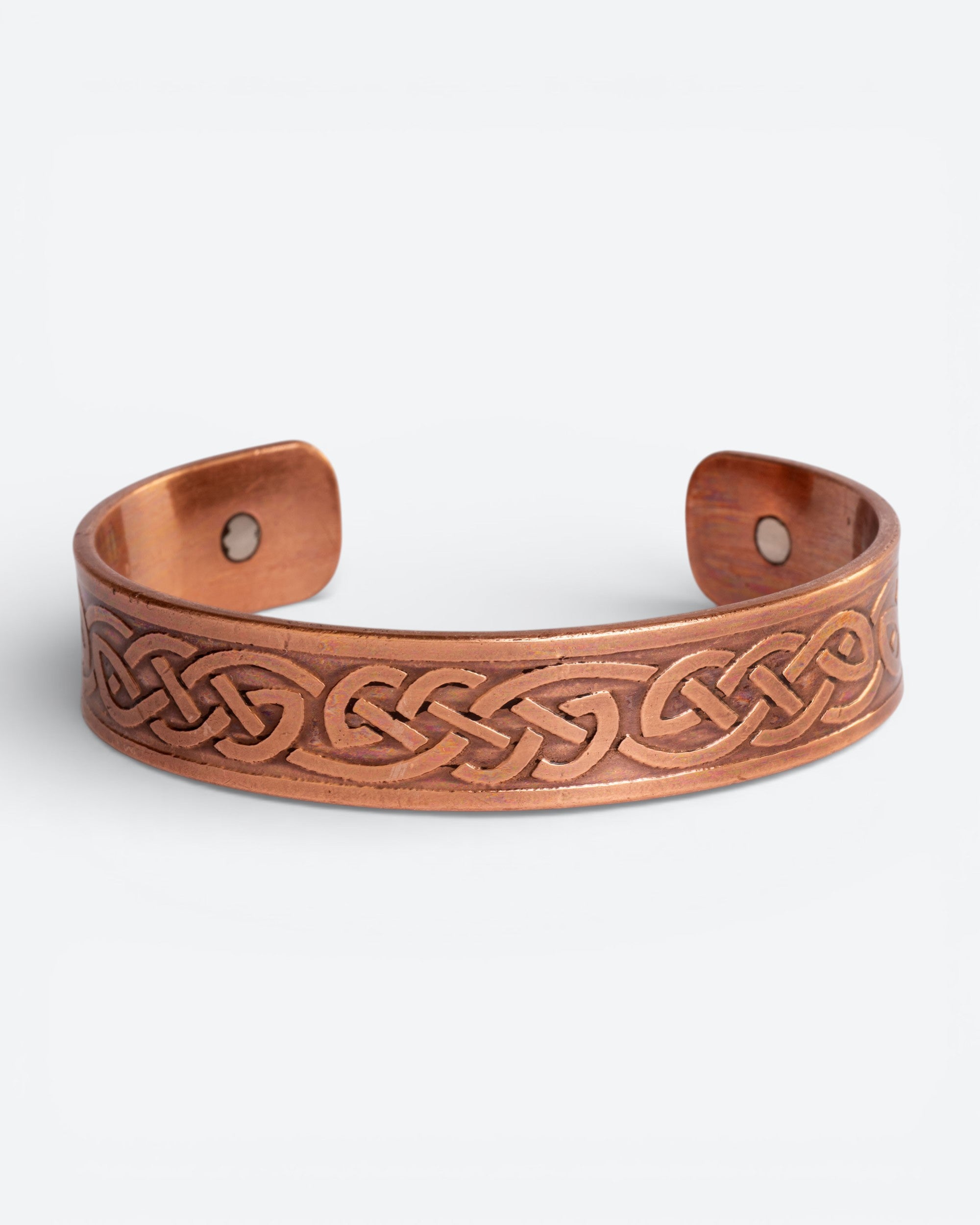Koperen magneet armband - Keltische knoop