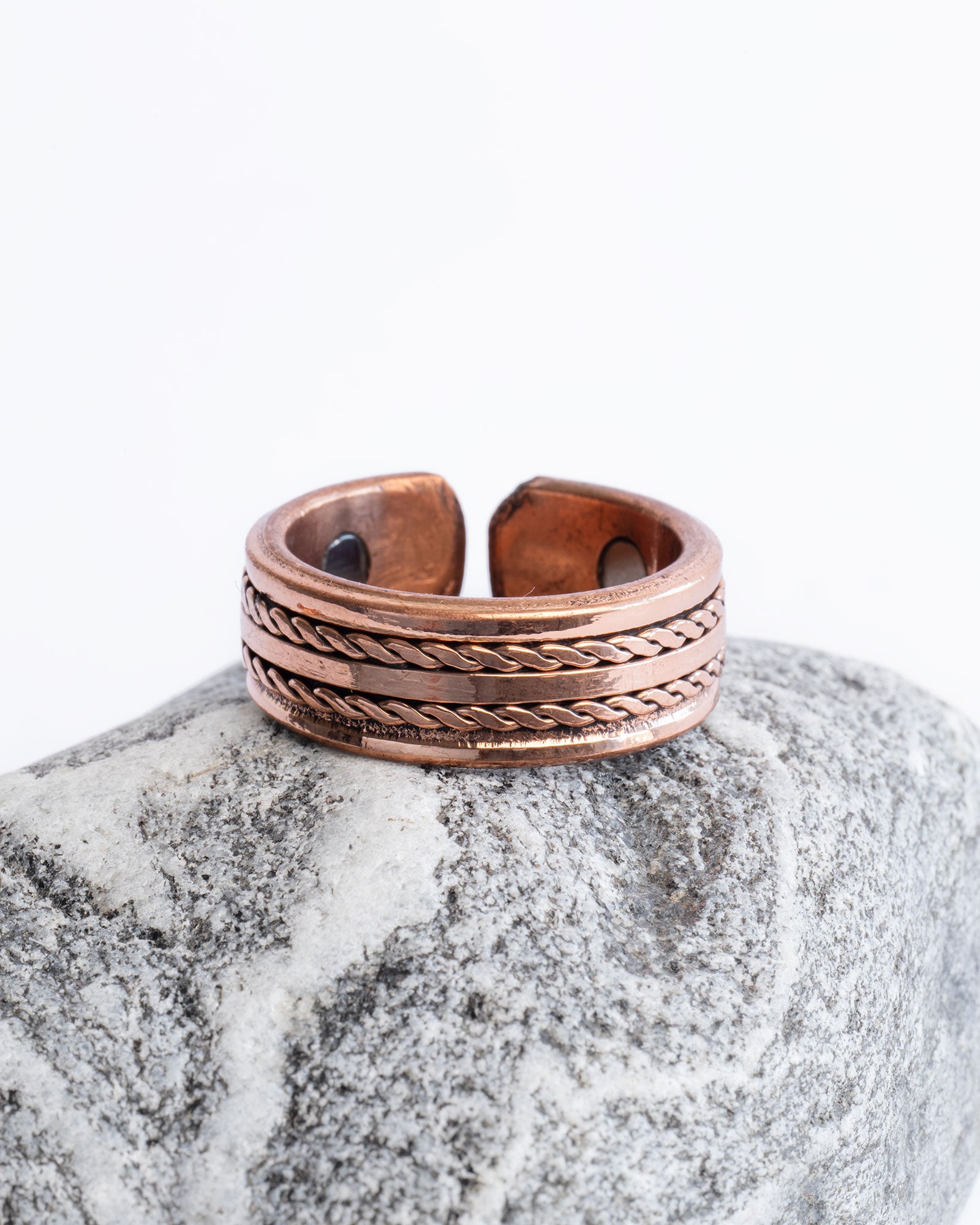 Koperen Magneet Ring voor heren