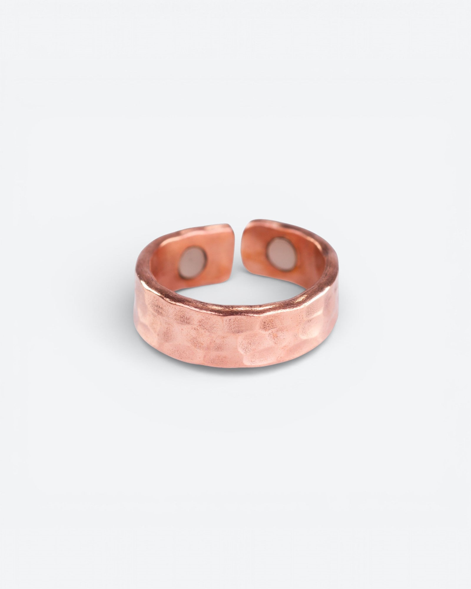 Copper Magnetic Ring - Hammered | Adjustable