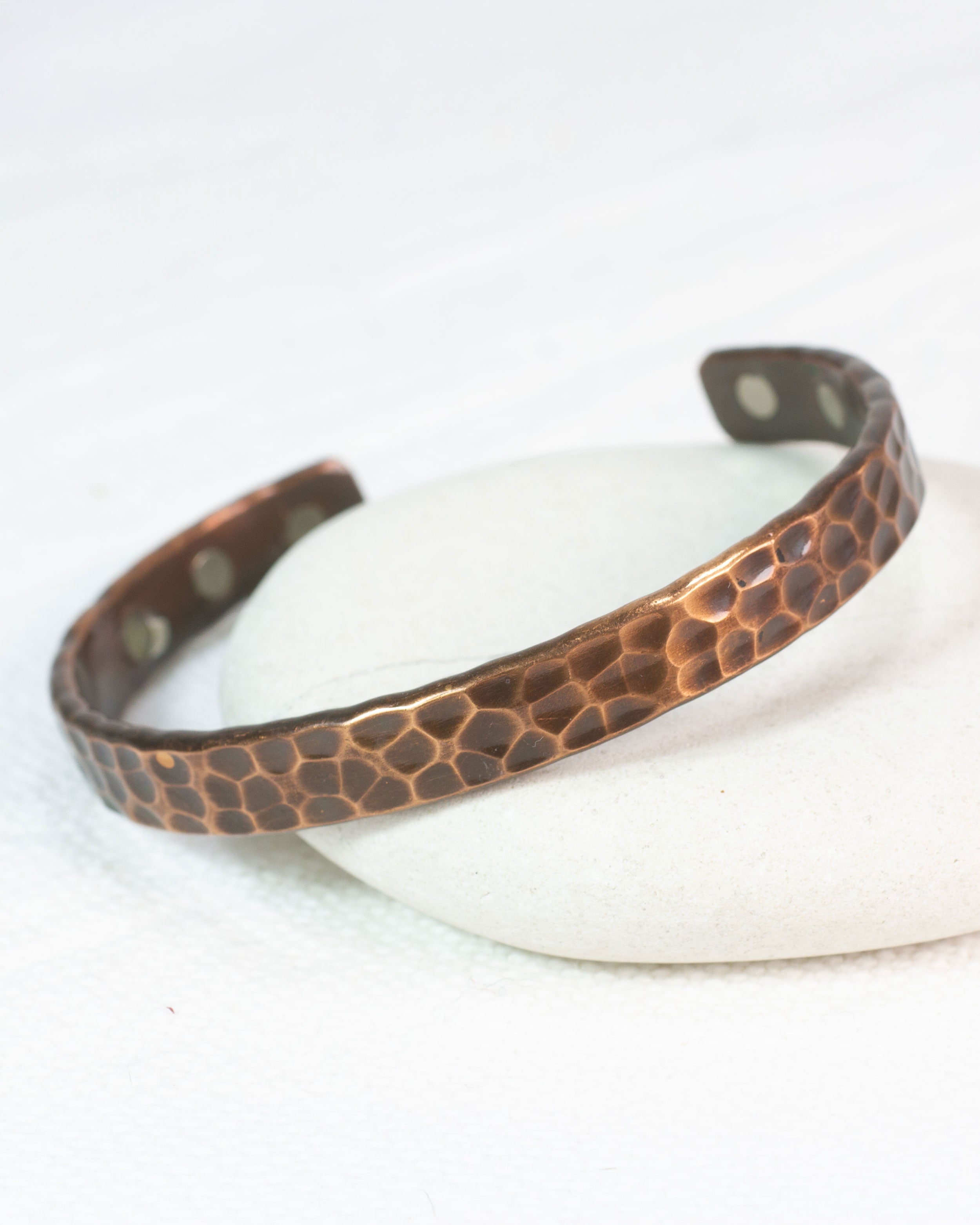 Koperen magneet armband - geoxideerd