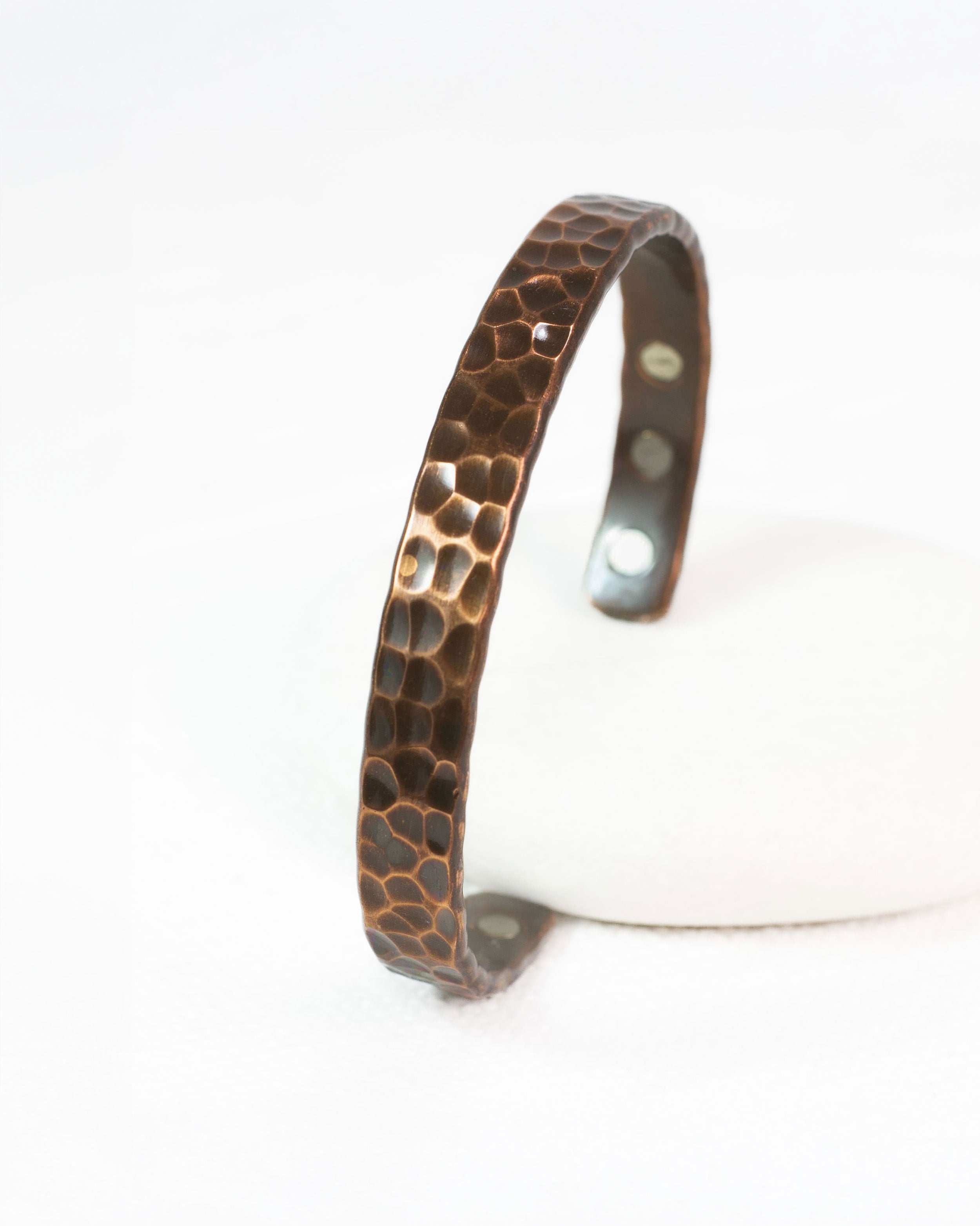 Koperen magneet armband - geoxideerd