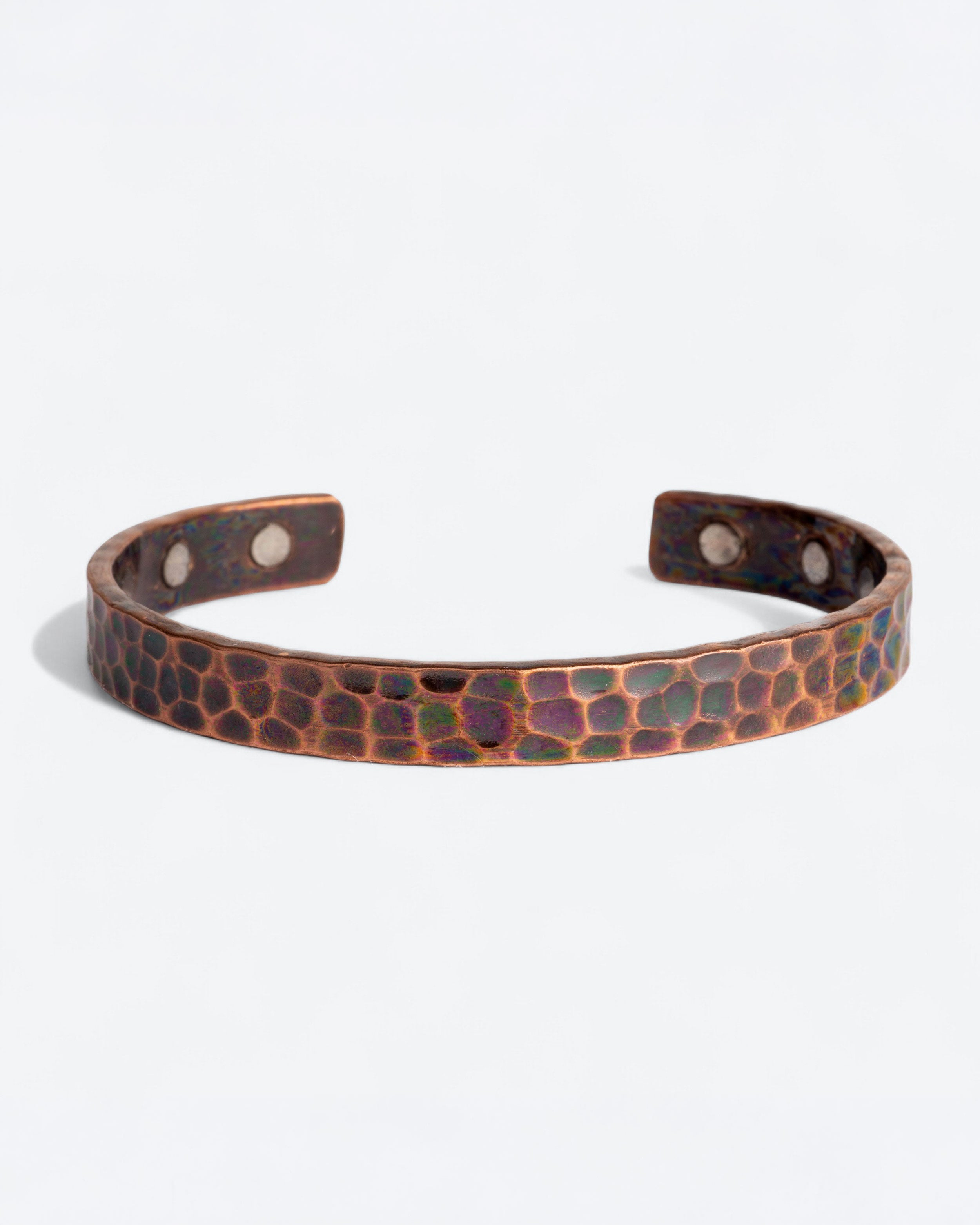 Koperen magneet armband - geoxideerd