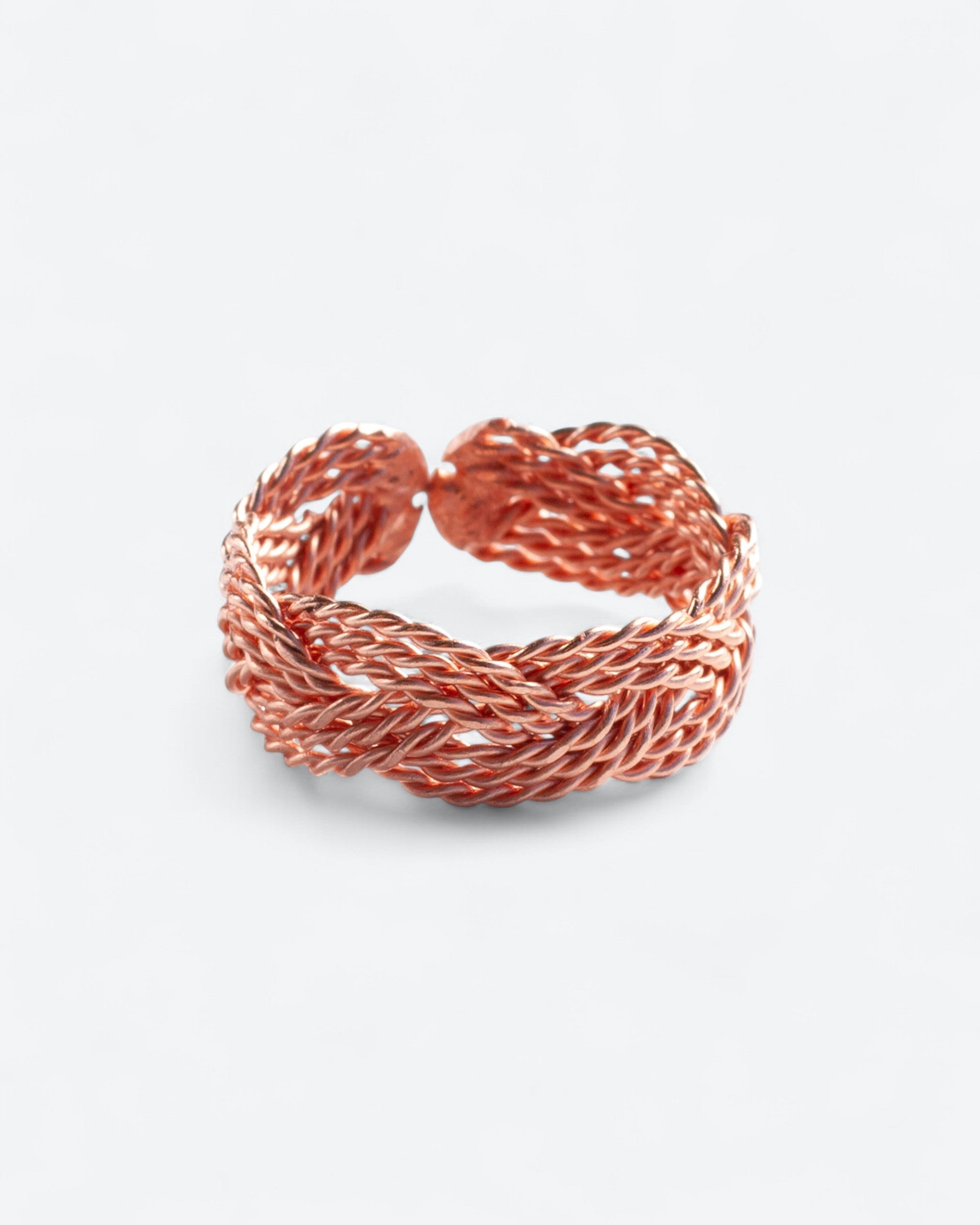 Copper Ring with Braided Copper Wire