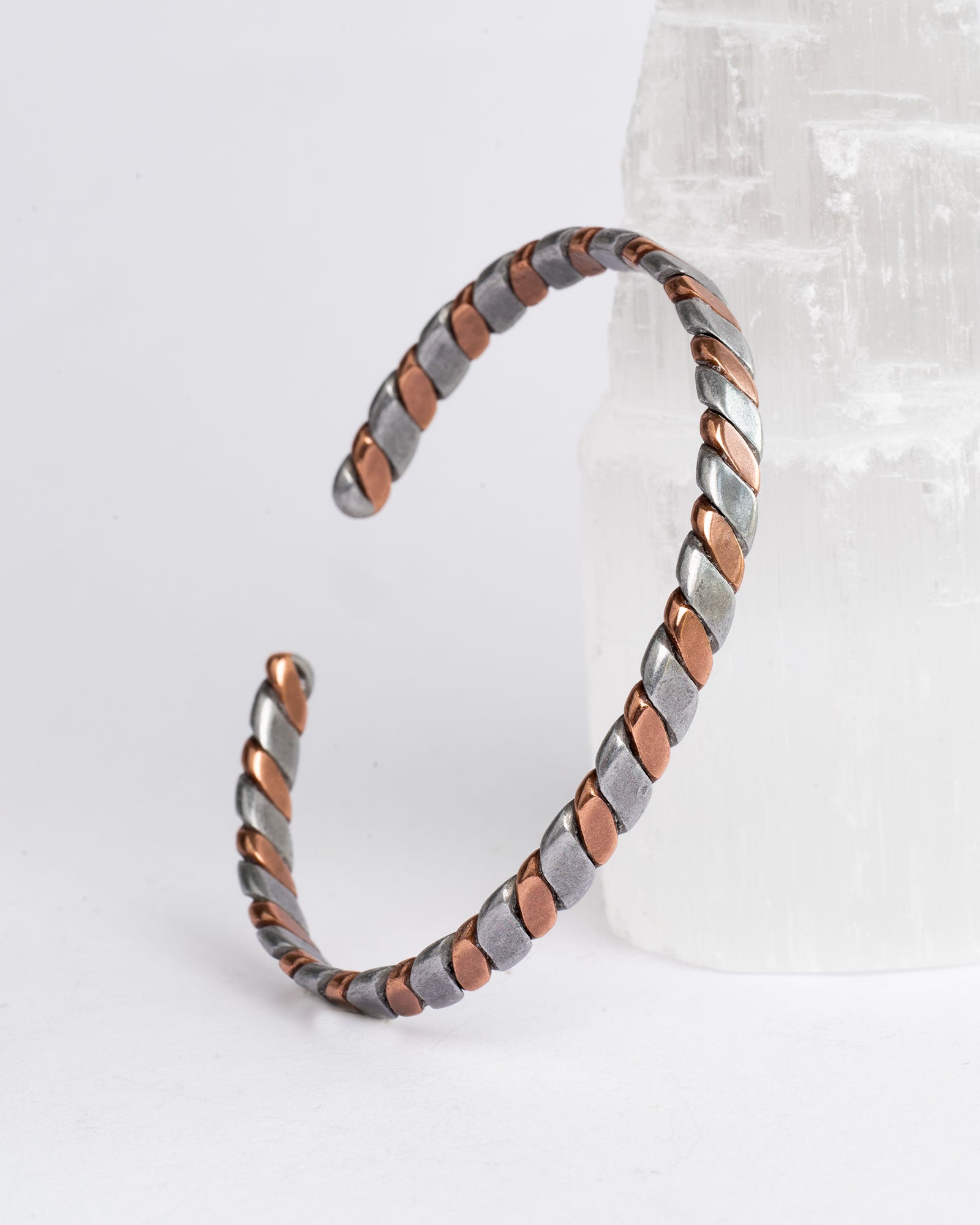 Koperen armband - bicolor