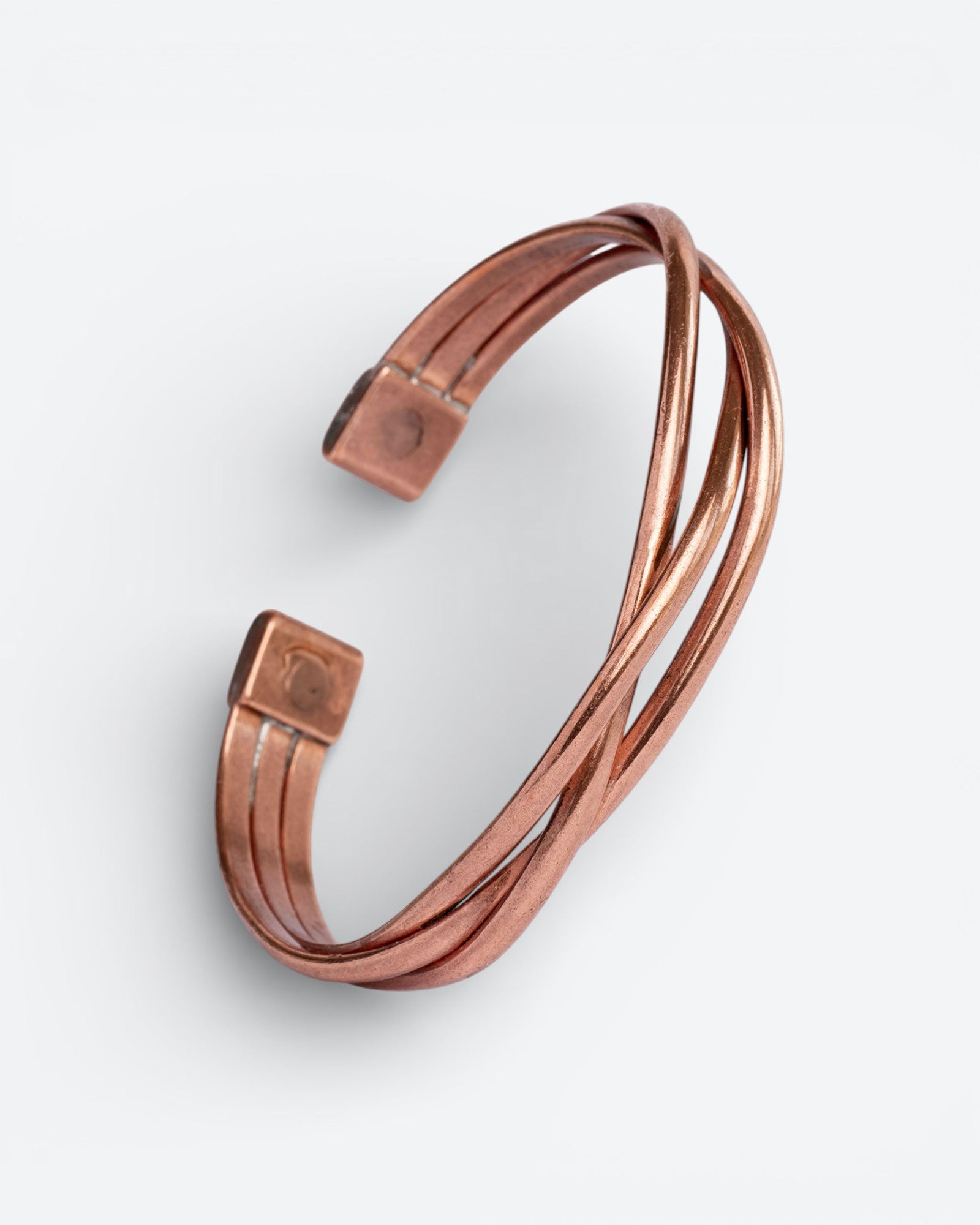 Kupferarmband – locker geflochten mit Magneten