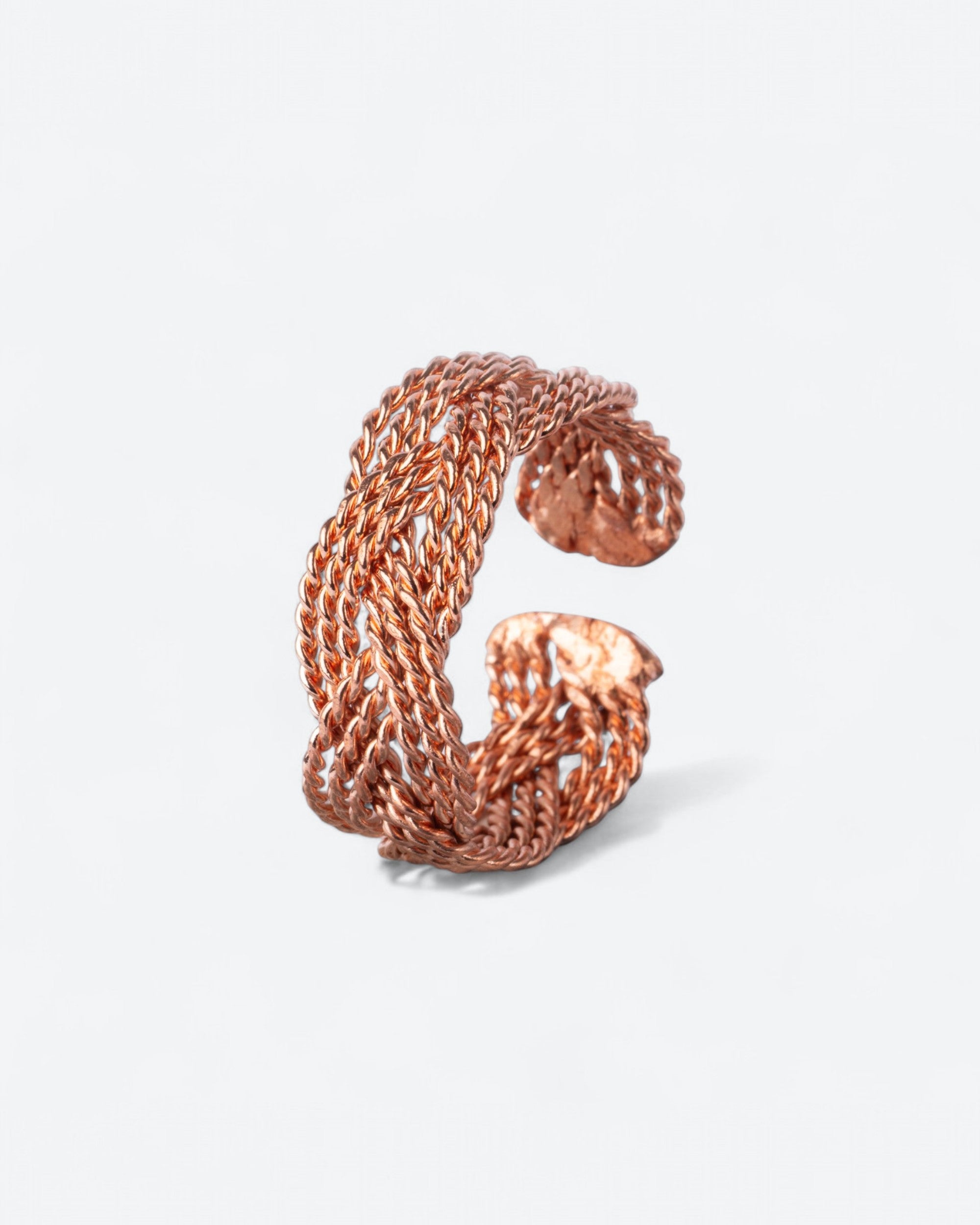 Copper Ring with Braided Copper Wire