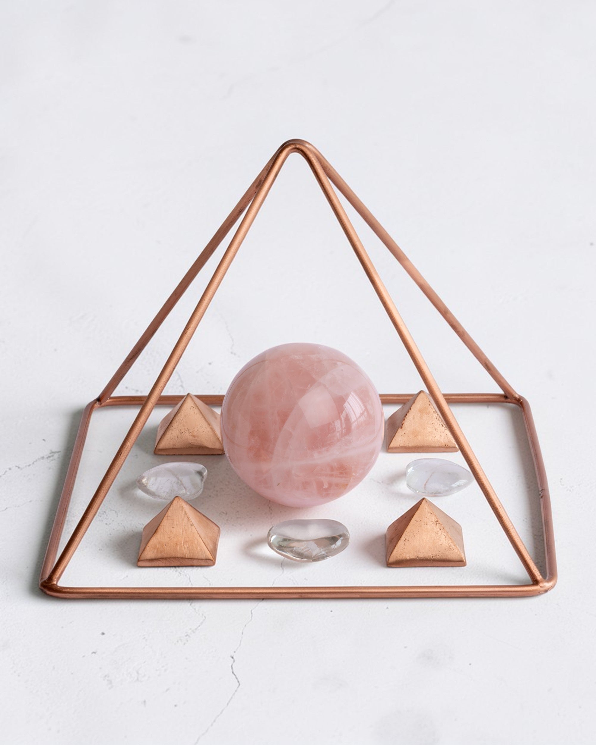 Massieve Koperen Piramide - Balans & Focus