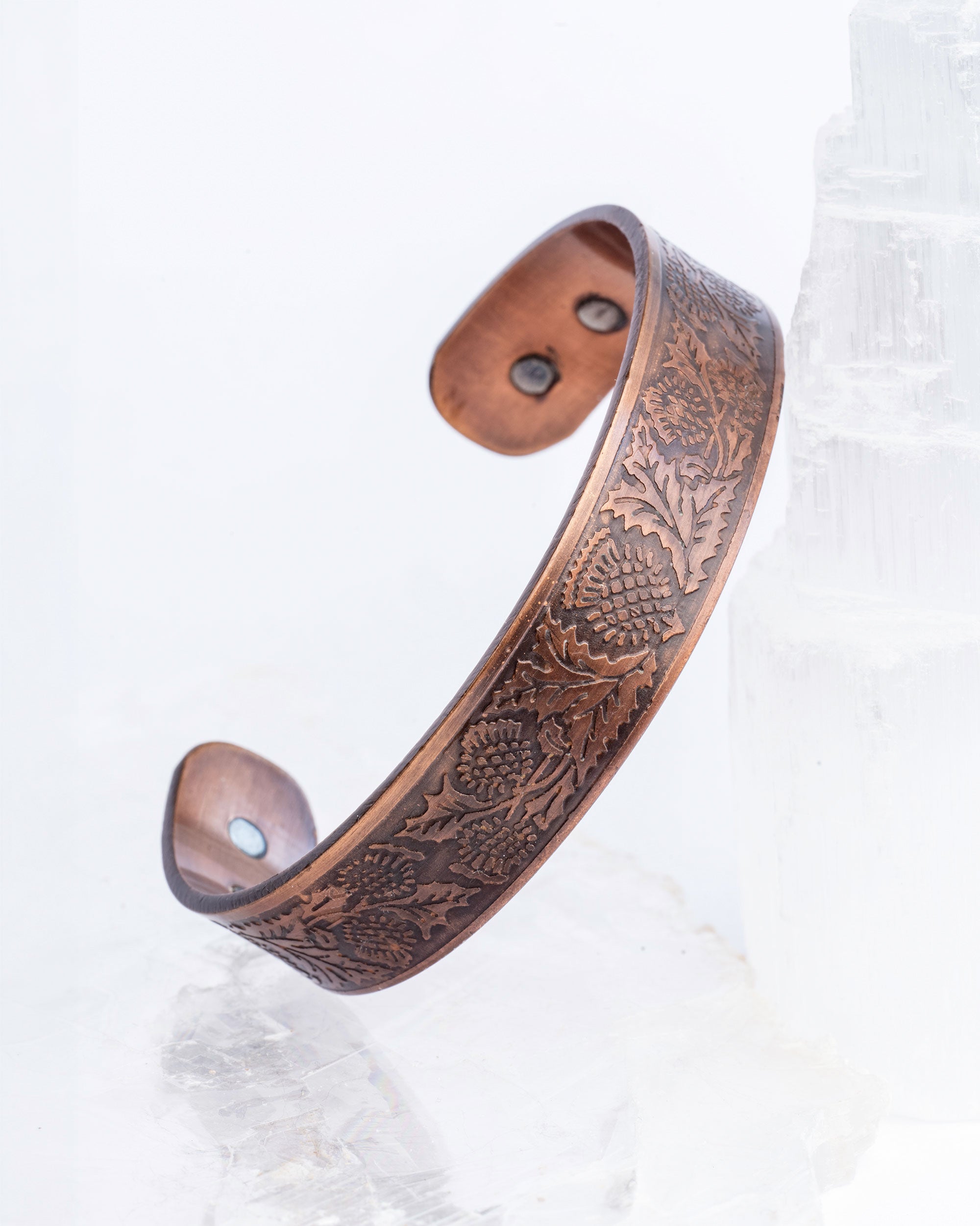 Koperen magneet armband - Granaatappel
