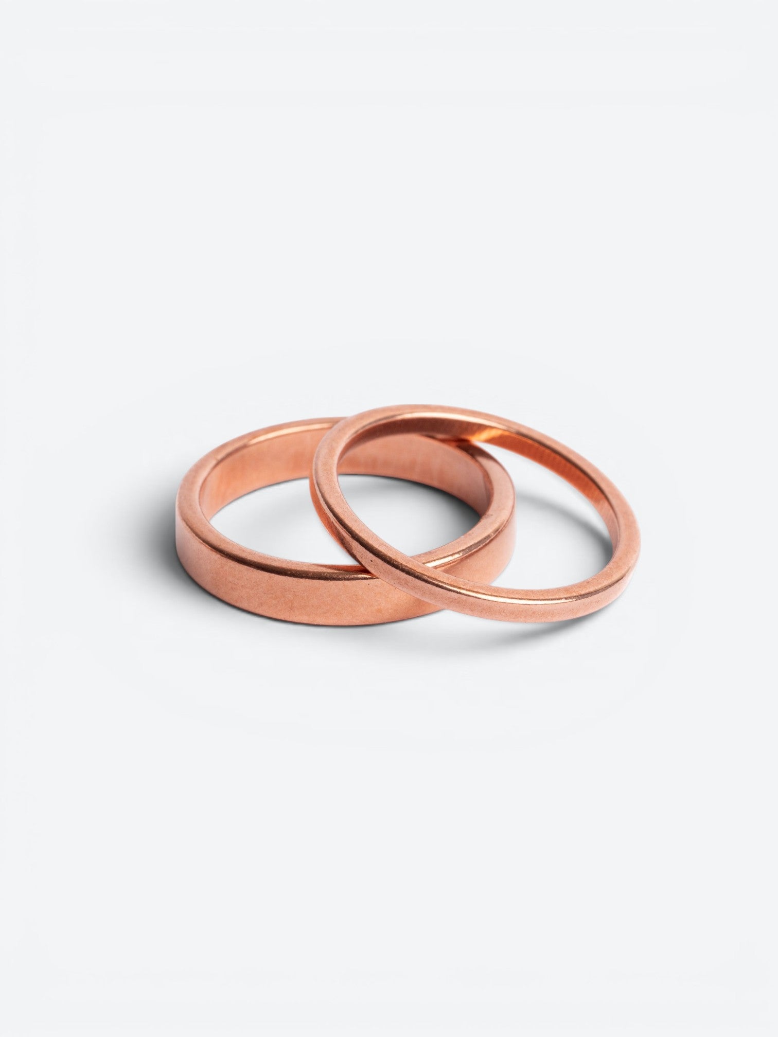 Koperen ringen - Set van 2
