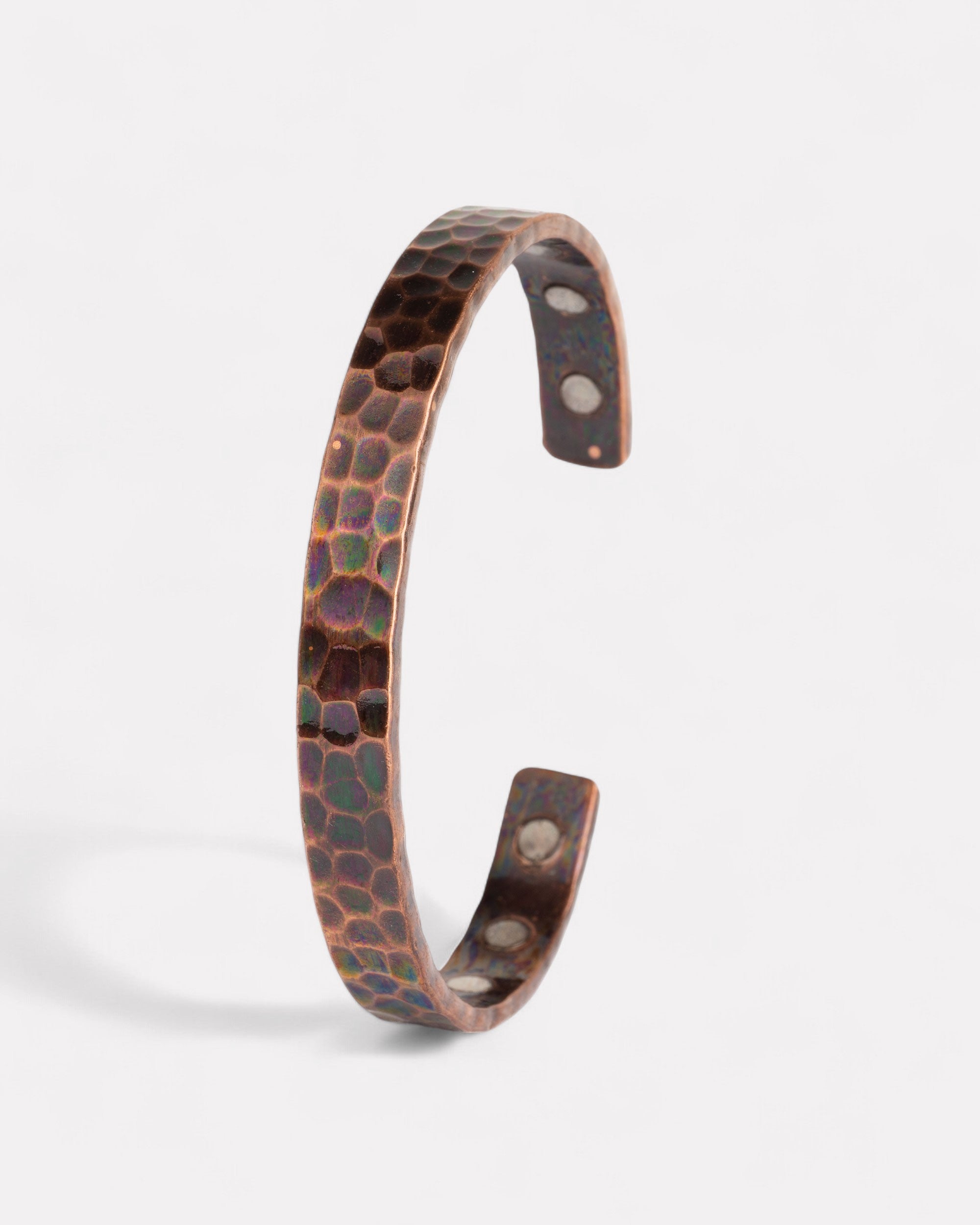 Koperen magneet armband - geoxideerd