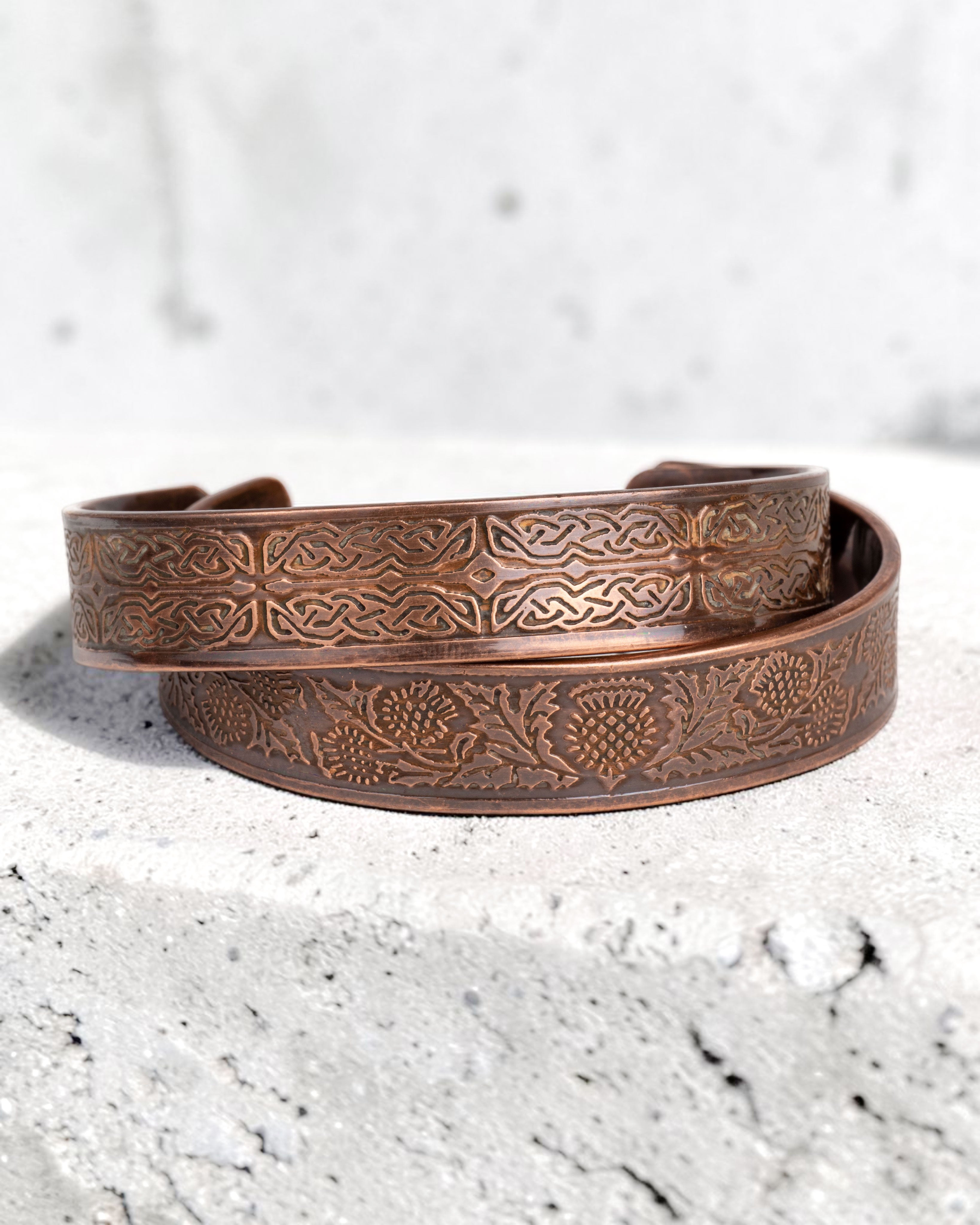 Koperen magneet armband - Granaatappel