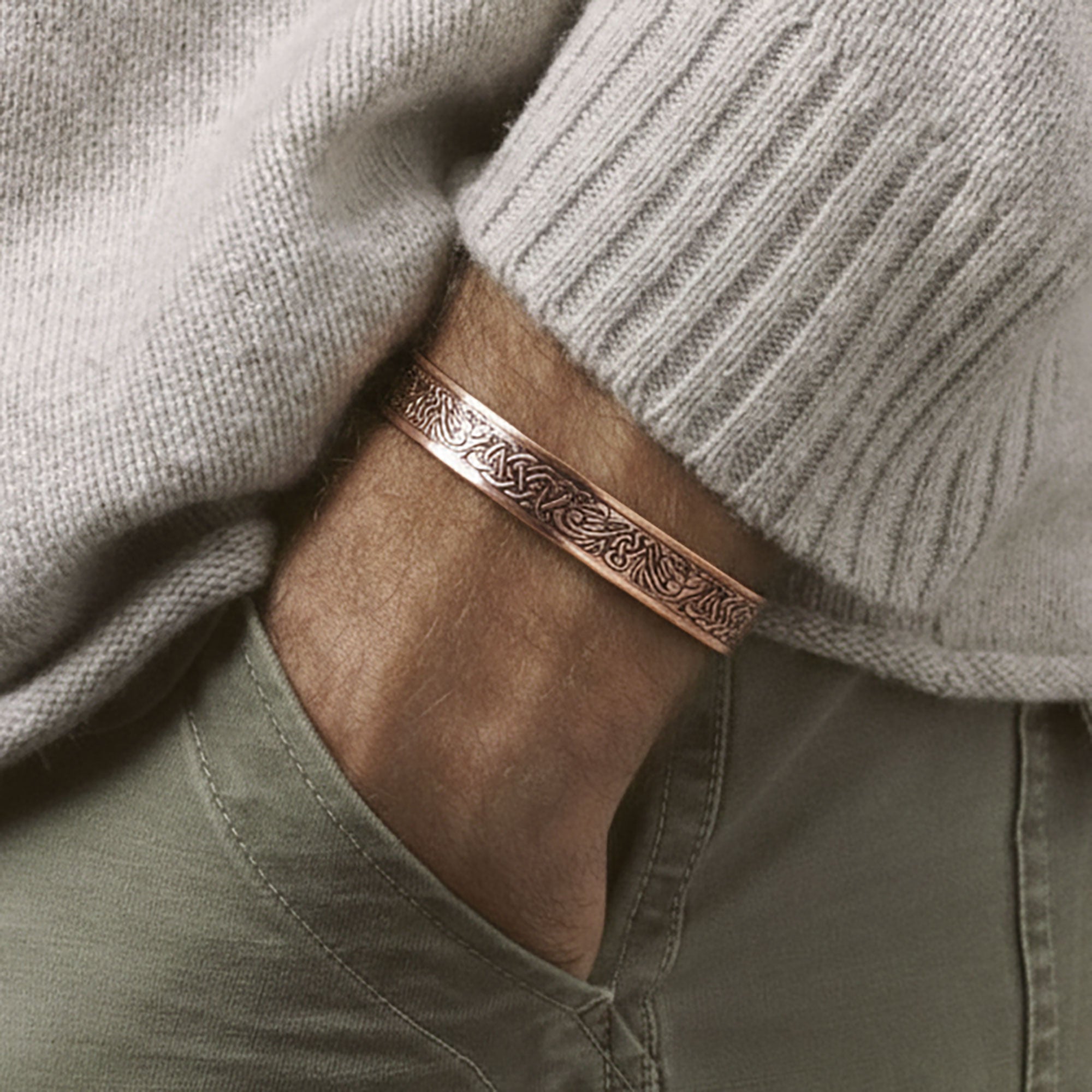 Koperen magneet armband - Adelaar