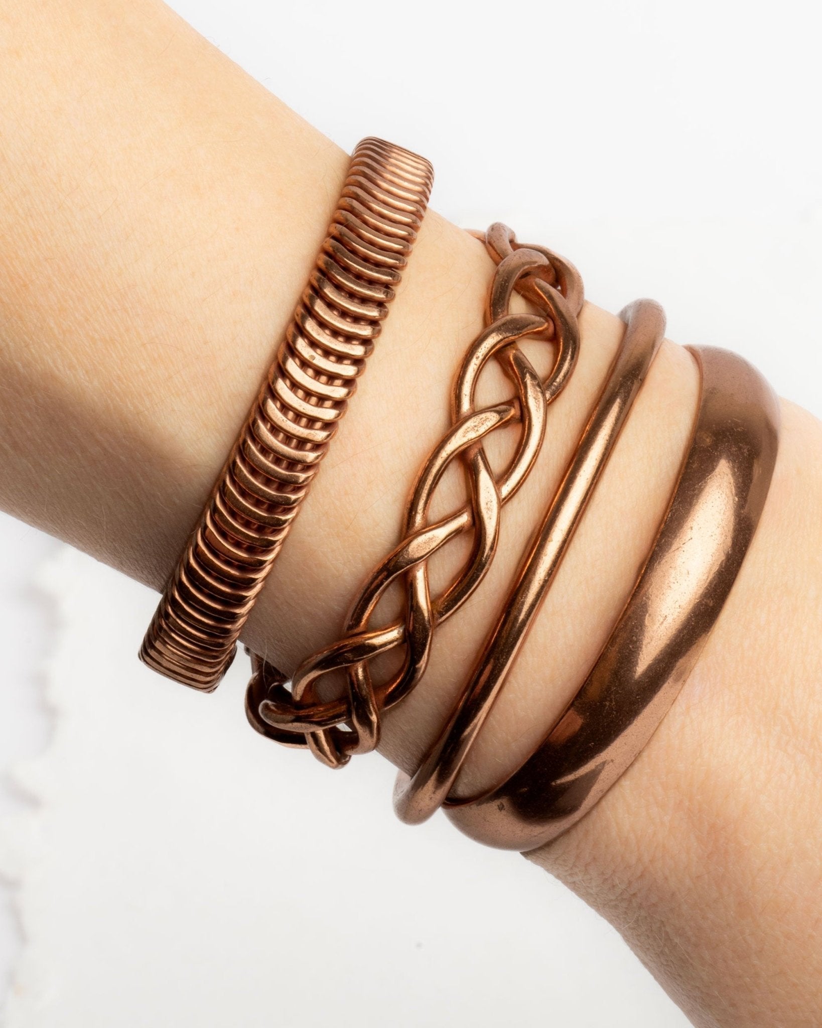 Koperen Magneet Armband - Herringbone - VEDAenergi