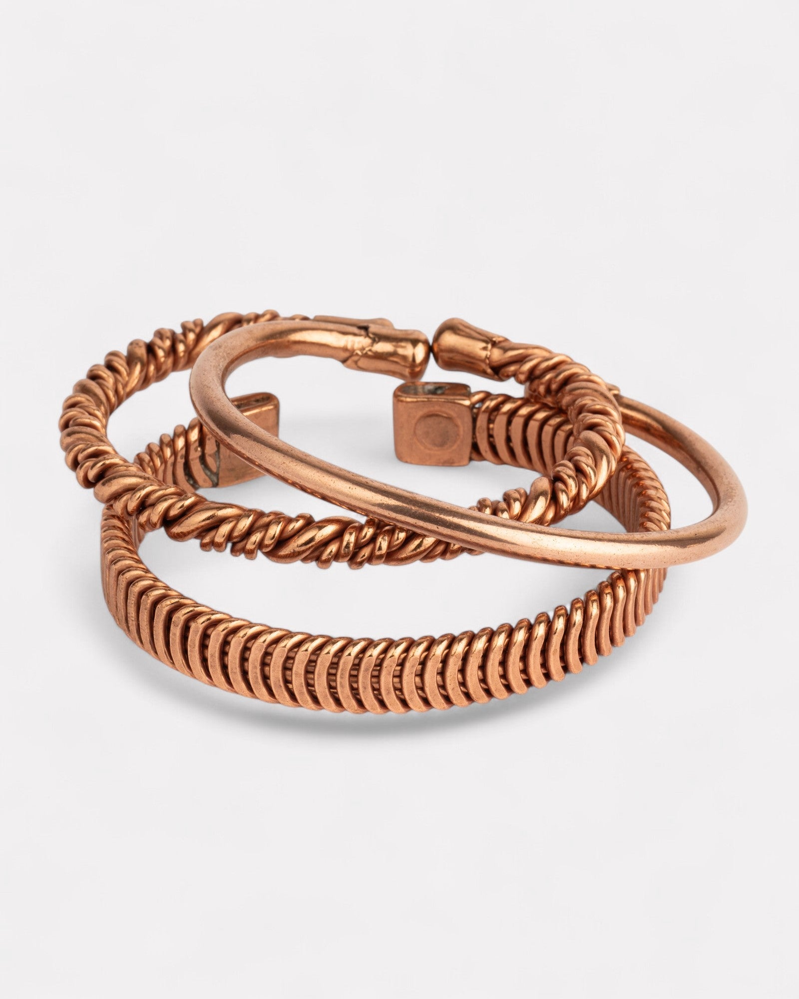 Koperen Magneet Armband - Herringbone - VEDAenergi