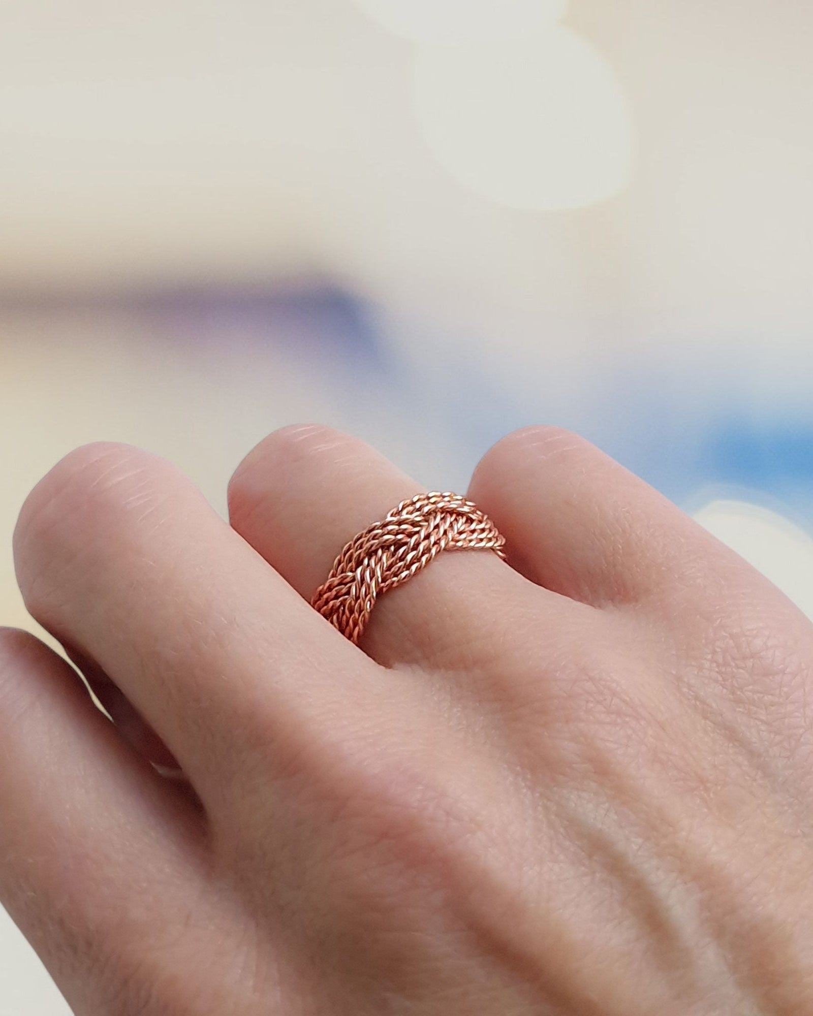 Koperen Ring | Gevlochten - VEDAenergi