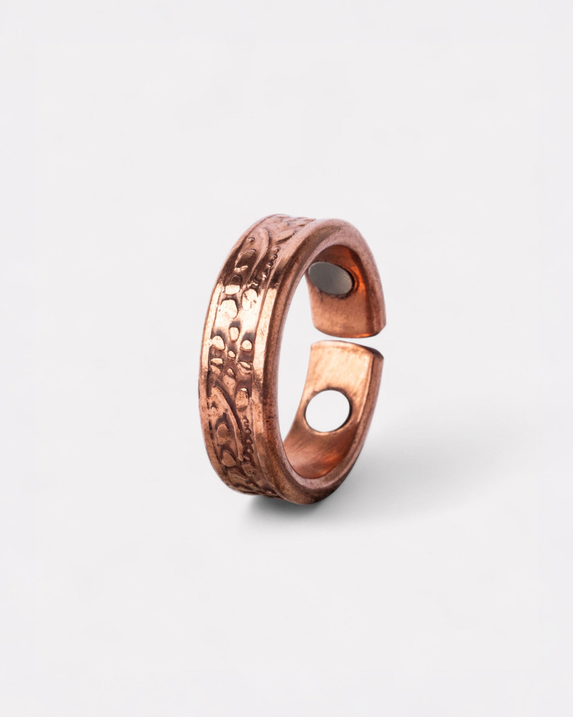 Koperen Magneet ring - sierlijk