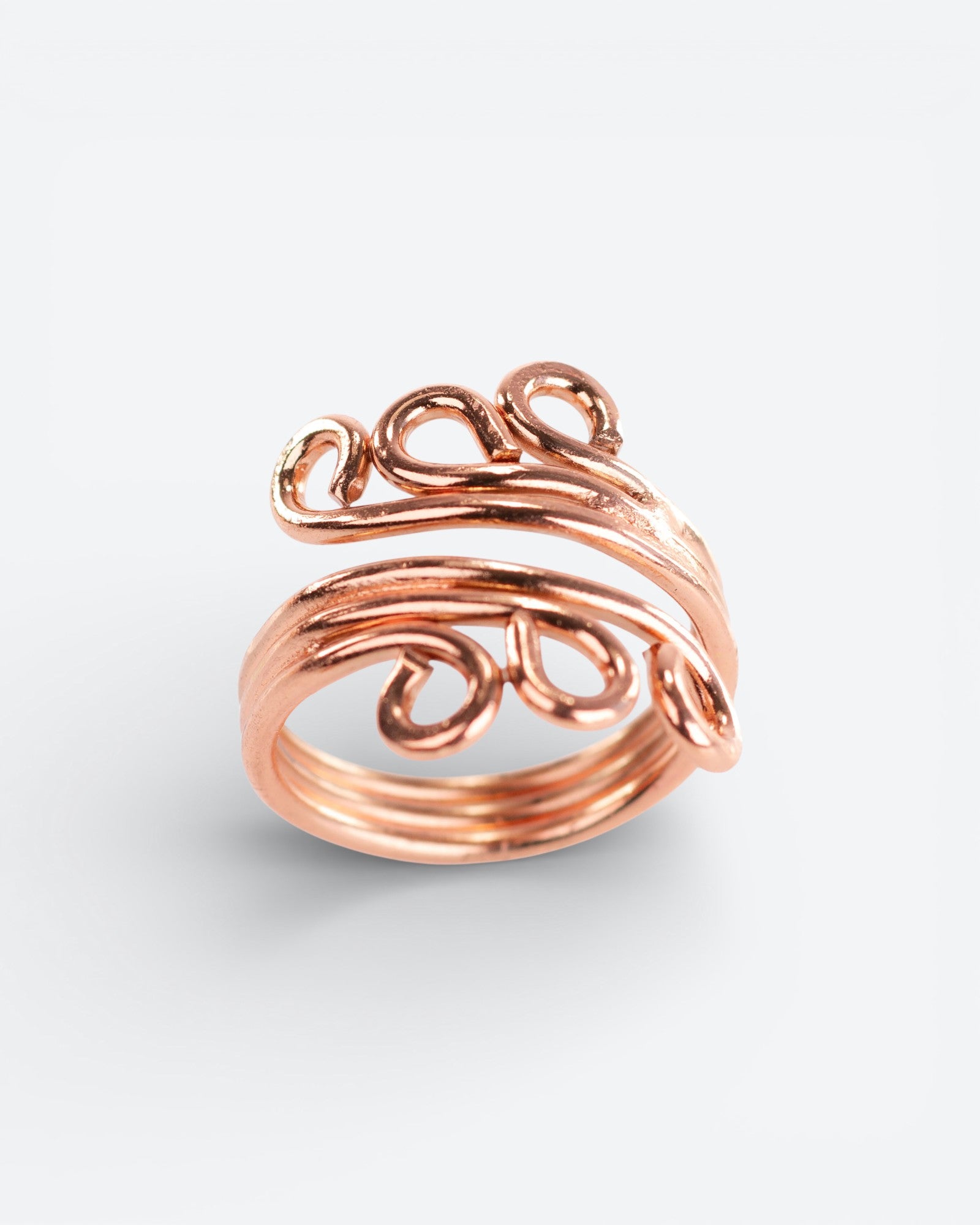 Copper Ring - Curl | Adjustable