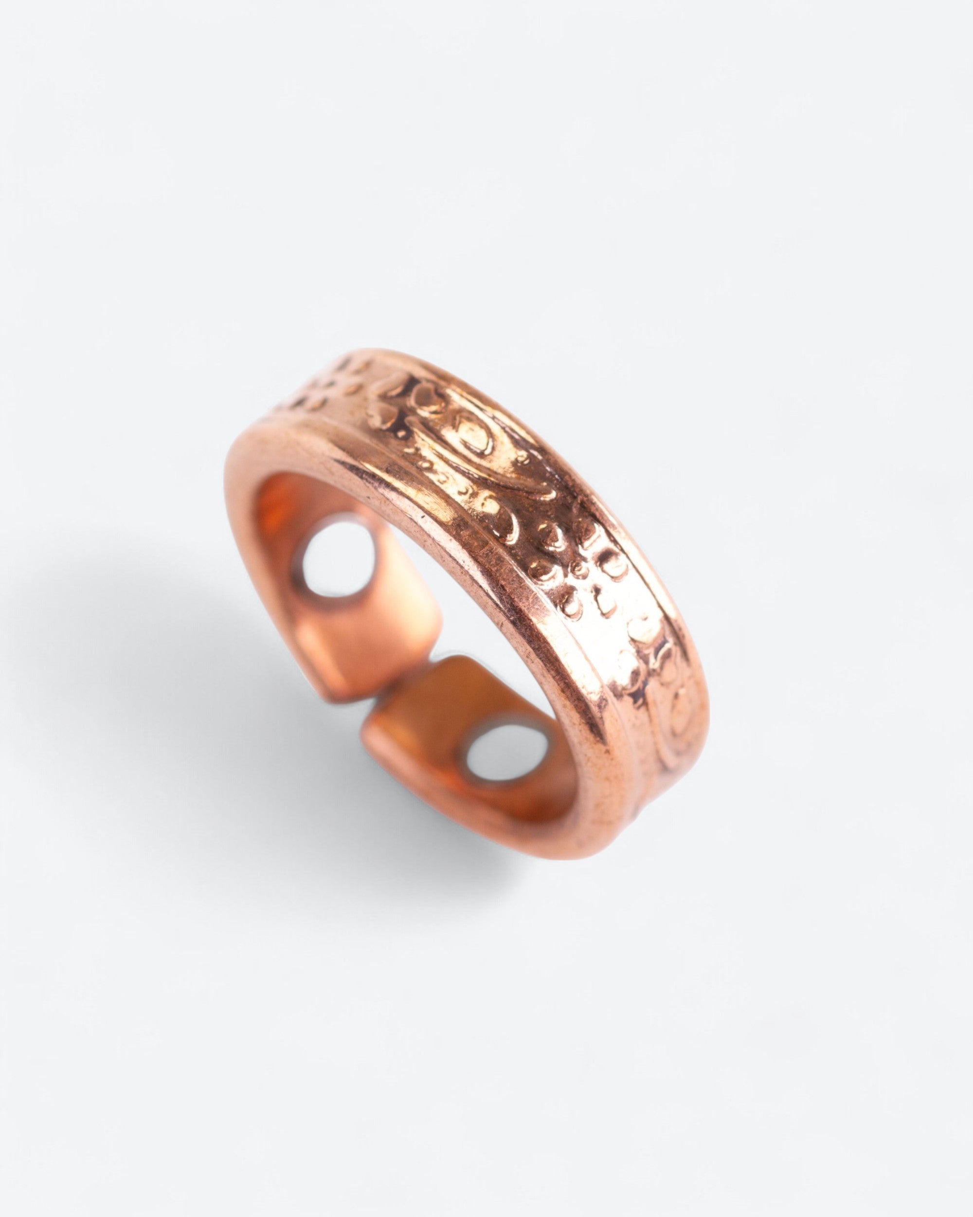 Koperen Magneet ring - sierlijk