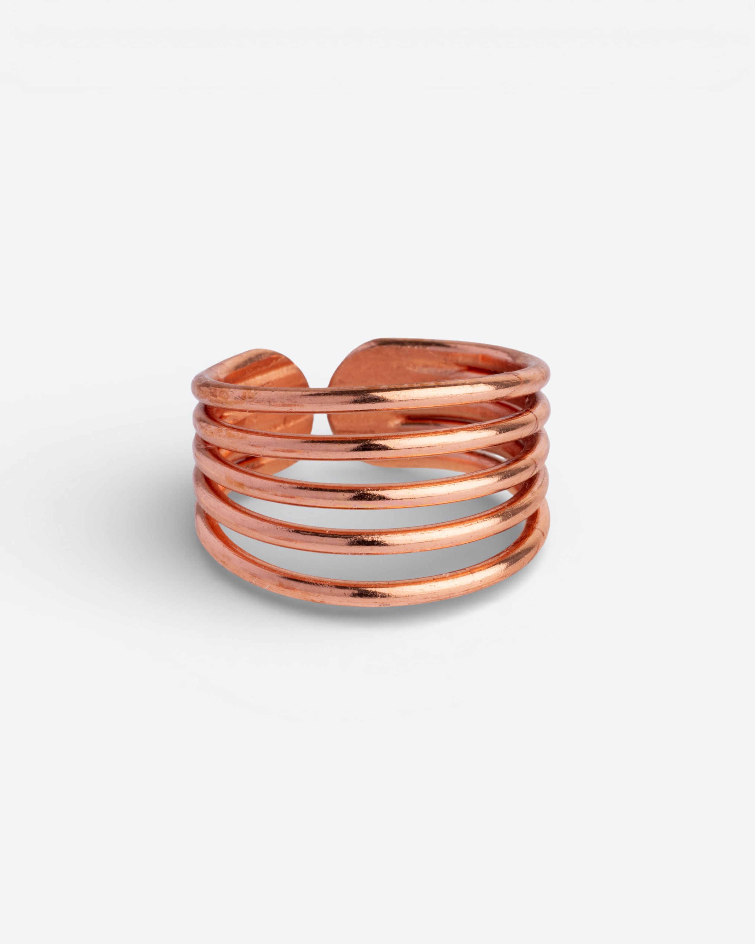 Koperen Stack Ring - Minimalistisch | Verstelbaar