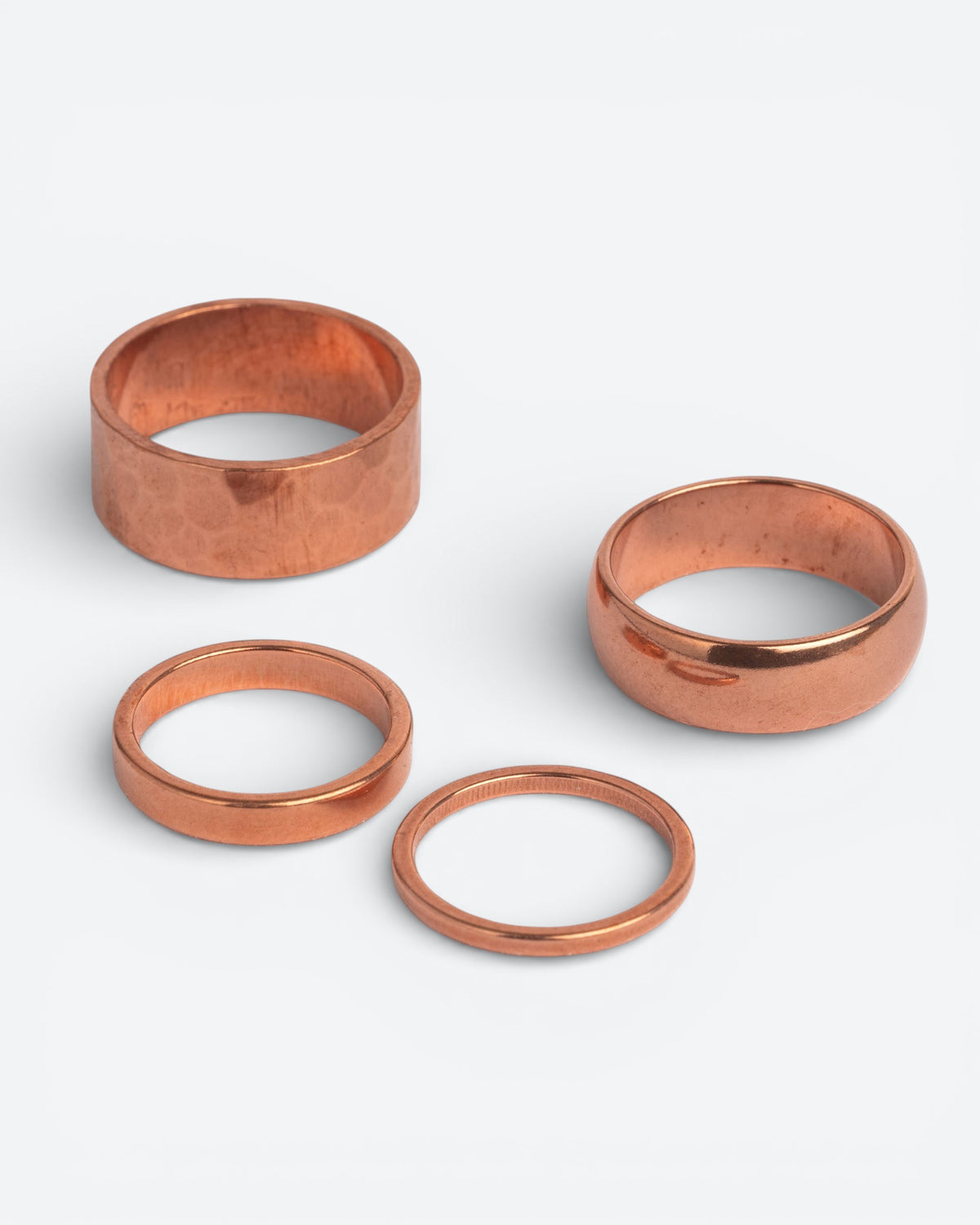 Gehämmerter Kupferring – 8 mm
